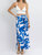 Extra-Tropic Wrap Midi Skirt In Blue