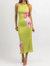 Floral Maxi Dress In Pistachio