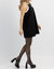 Meredith Blake Contrast Mini Dress In Black