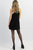 Meredith Blake Contrast Mini Dress In Black