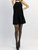 Meredith Blake Contrast Mini Dress In Black