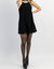 Meredith Blake Contrast Mini Dress In Black