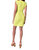 O-Ring Waist Mini Dress In Neon Lime