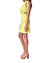 O-Ring Waist Mini Dress In Neon Lime