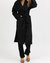 Oversize Belted Trench Coat In Black