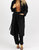 Oversize Belted Trench Coat In Black