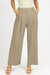 Pintuck Pleated Trouser In Olive