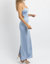 Solange Open Back Dress In Blue