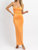 Solange Open Back Dress In Orange - Orange