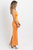 Solange Open Back Dress In Orange