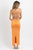 Solange Open Back Dress In Orange