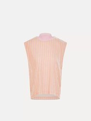 Chenile Striped Boxy T-Shirt - Petalo