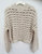 Crochet Stitch Cropped Roundneck Sweater - Candor