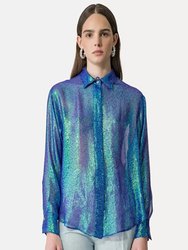 Iris Chiffon Silk Shirt Curacao - Curacao