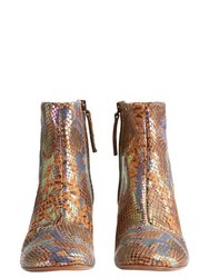Metallic Printed Ankle Boot