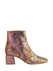 Metallic Printed Ankle Boot - Caju