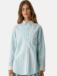 Oxford Stripe Shirt - Seafoam