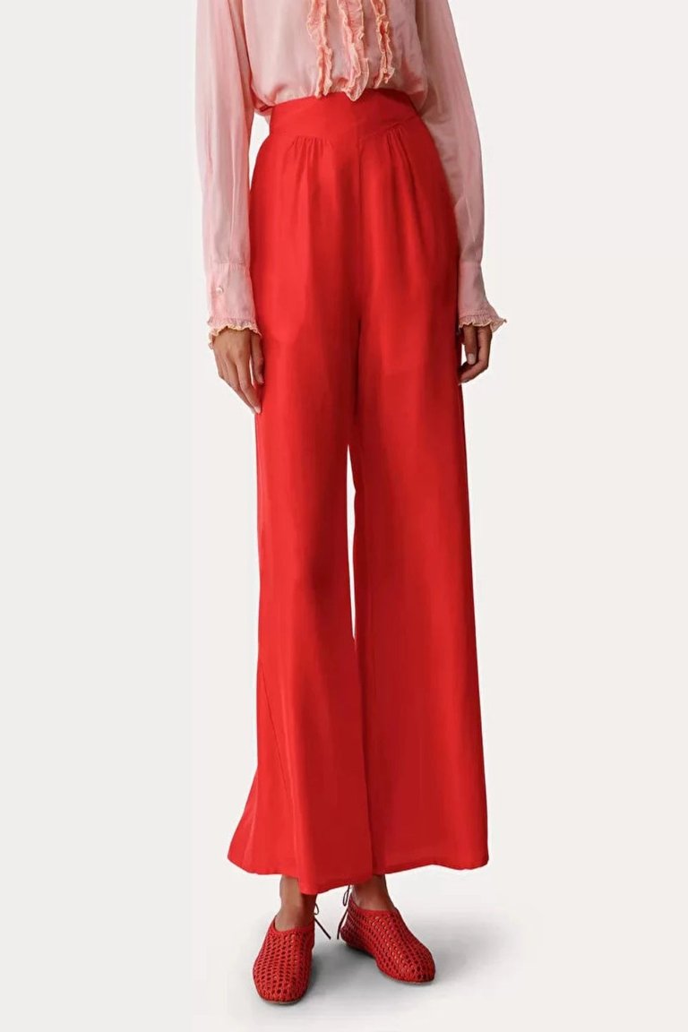 Palazzo Pants In Habotai Silk