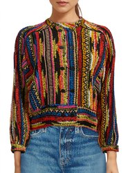 “Paraiso” Jacquard Blouson - Fiesta