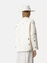 Soft Boucle' Jacket With Mirrors