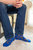 Blue & Gold Horse & Shoe Men's Socks