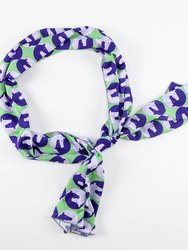Yin Yang Horse Long Scarf - Yin Yang Horse (purple)