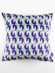 Yin Yang Horse Velveteen Pillow - Yin Yang Horse - Purple