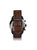 Bronson FS5875 Elegant Japanese Movement Fashionable Chronograph Dark Brown Eco Leather Watch