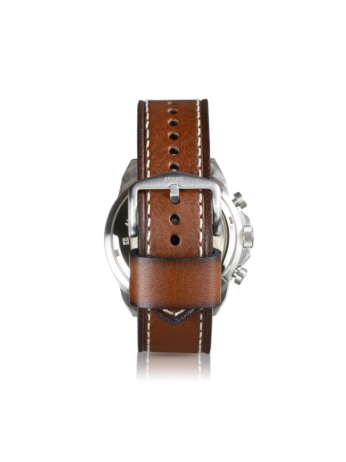 Fossil Bronson FS5898 Elegant Japanese Movement Fashionable Chronograph  Brown Eco Leather Watch