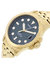 ES4746 Elegant Japanese Movement Fashionable Three-Hand Date Gold-Tone Stainless Steel Watch