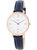 Fossil Jacqueline ES3843 Elegant Japanese Movement Fashionable Leather Watch - Black