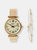 Fossil Women's Carlie ES4443SET Rose-Gold Stainless-Steel Japanese Quartz Dress Watch - Rose-Gold
