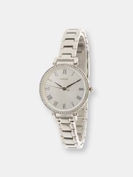 Fossil Women's Kinsey ES4448 Silver Stainless-Steel Japanese Quartz Fashion Watch - Silver