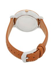 Jacqueline ES4274 Elegant Japanese Movement Fashionable Three-Hand Date Luggage Leather Watch