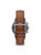 Neutra FS5512 Elegant Japanese Movement Fashionable Chronograph Amber Leather Watch
