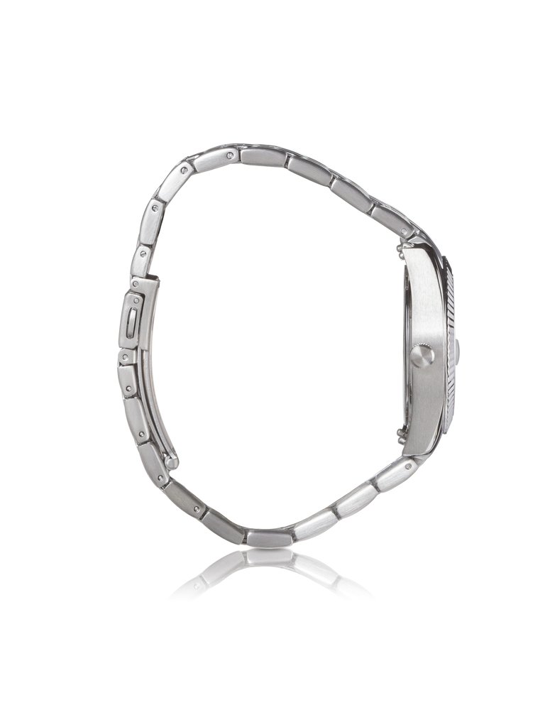 Scarlette ES4897 Elegant Japanese Movement Fashionable Mini Three-Hand Date Stainless Steel Watch