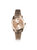 Scarlette ES4898 Elegant Japanese Movement Fashionable Mini Three-Hand Date Rose Gold-Tone Stainless Steel Watch - Rose-Gold