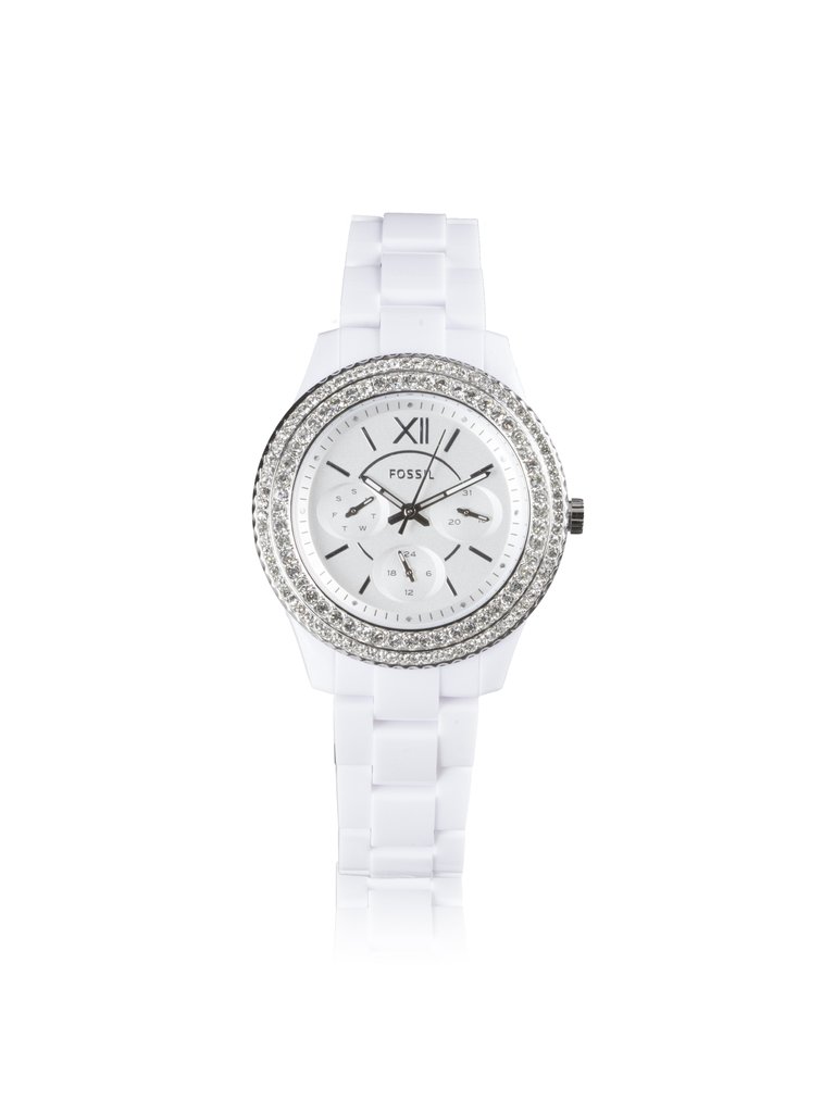 Fossil White Stella ES5151 Elegant Japanese Movement Fashionable