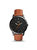 The Minimalist FS5305 Elegant Japanese Movement Fashionable Slim Three-Hand Light Brown Leather Watch - Brown