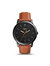 The Minimalist FS5305 Elegant Japanese Movement Fashionable Slim Three-Hand Light Brown Leather Watch - Brown