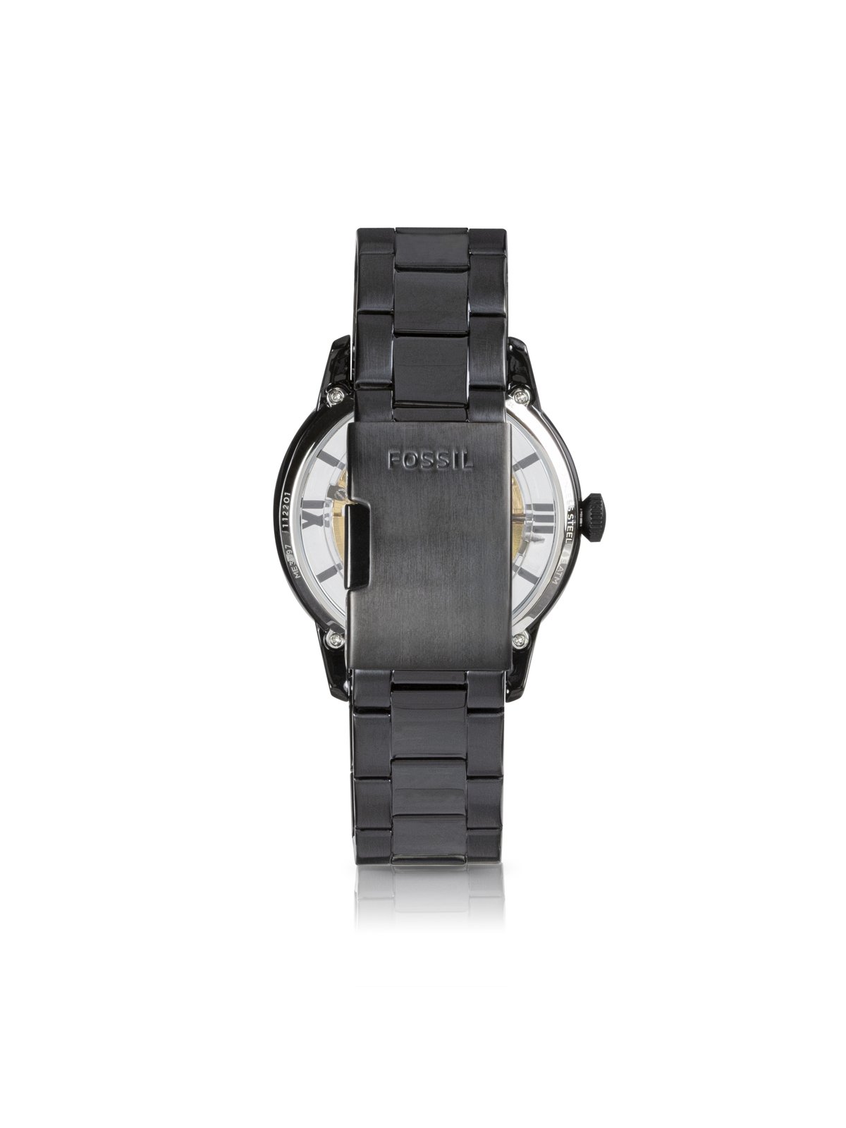 Fossil Black Townsman ME3197 Elegant Chinese Movement Fashionable Automatic  Black Stainless Steel Watch | Verishop