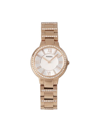 Fossil Virginia ES3284 Elegant Japanese Movement Fashionable Virginia Rose-Tone Stainless Steel Watch product