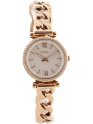Fossil Rose Gold Womens Carlie Mini ES4688 Rose-Gold Stainless