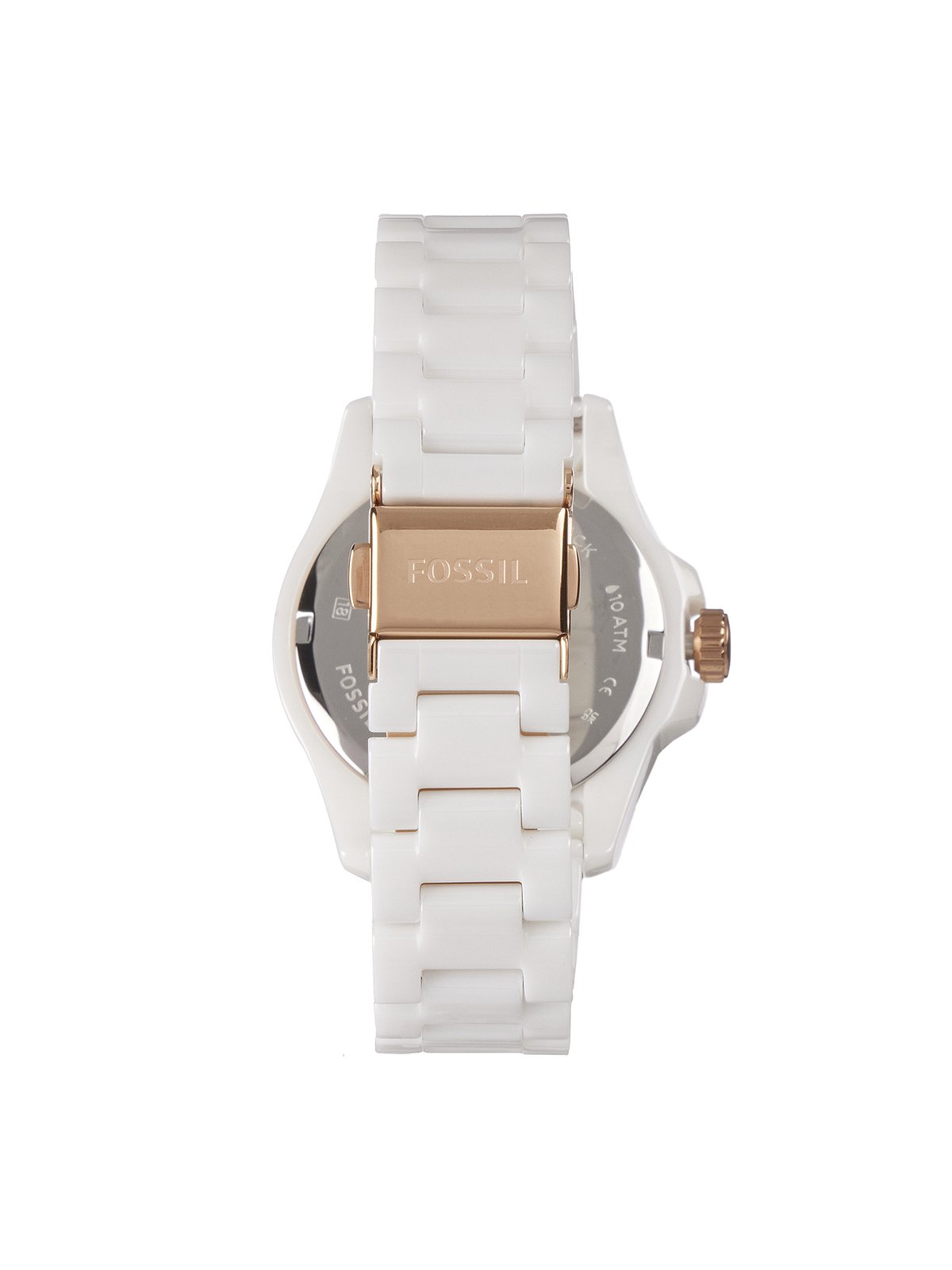 Fossil Women's CE1107 White Fb-01 Crystal Ceramic Watch