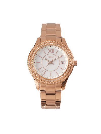 Fossil Women's ES5131 Rose Gold/Mother Of Pearl Stella Dress Watch product