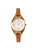 Women's ES5215 Brown Carlie Mini Quartz Stainless Steel and Eco Leather Three-Hand Watch - Medium Brown