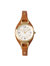 Women's ES5215 Brown Carlie Mini Quartz Stainless Steel and Eco Leather Three-Hand Watch - Medium Brown