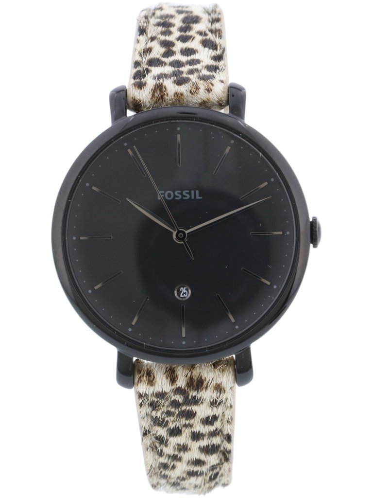 Fossil jacqueline clearance watch black