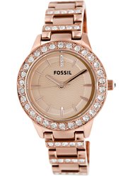 Womens Jesse ES3020 Pink Stainless-Steel Analog Quartz Fashion Watch - Pink