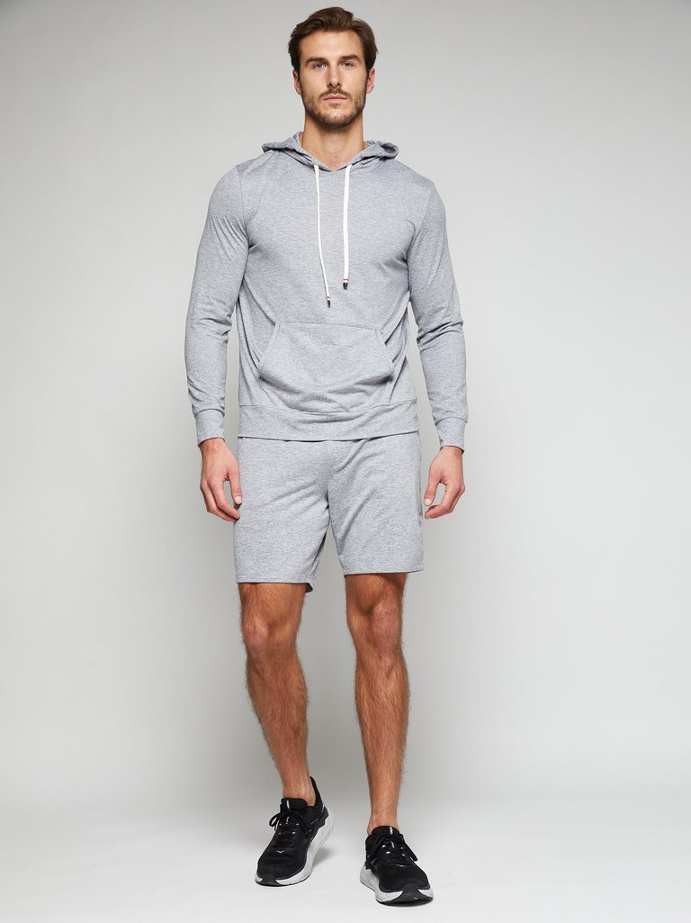 Stratus Short 8" - Grey Heather